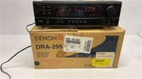 DENON AM/FM Stereo receiver, model DRA-295. In