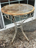 Vintage Cottagecore Rusty Chippy Bistro Table