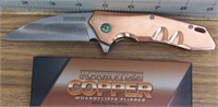 Rough ryder copper wharncliffe flipper with D2