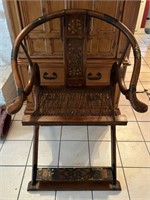 Antique Chinese Emperor's Horseshoe Back Chair
