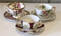 Vintage Tea Cups w/Saucers