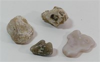 4 White Unique Stones