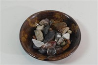 Ceramic Bowl w/ Stones