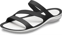 Crocs Women's 11 Swiftwater Sandal, Black and