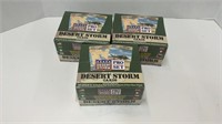 (3) Unopened Boxes Desert storm pro set cards