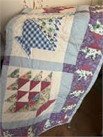 Vintage Handmade Baby Quilt