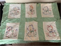 Vintage Handmade Baby Blanket
