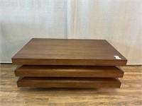 MCM Style Triple Stack Coffee Table - Wear