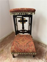 Fine Antique Catholic Prayer Bench