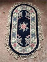 Vintage Hand Tufted Chinese Small Area Rug