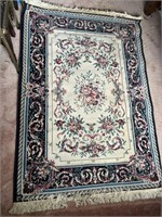 Cairo Collection Ivory Navy Rug