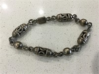 Silver Bracelet Stamped 925 Mexico