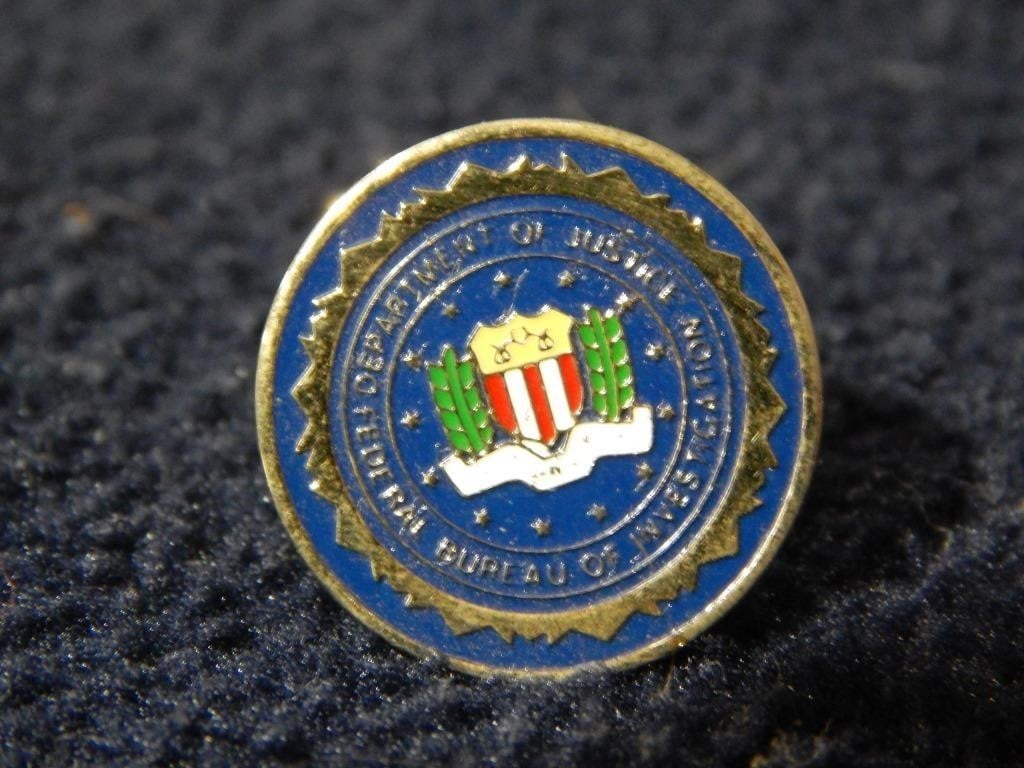 FBI Department of Justice Lapel Pin