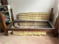 Antique Four Poster Twin Size Bed