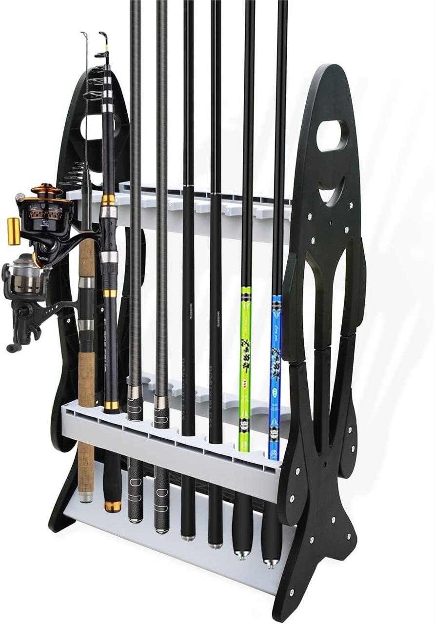 BQKOZFIN 16-Rod Fishing Rack