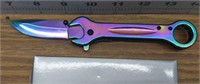 Titanium coated rainbow wrench knife