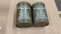 (2) 17.5 gallon military survival supply Cans