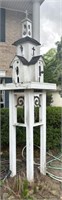 Artisan Crafted Antique Accent Tall Birdhouse