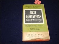 Best Quotations For All Occasions Printed 1959