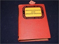 Spanish/English Junior Classic Dictionary ©1932