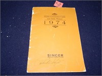 Singer Metric Conversion Guide & Daly Planner 1974
