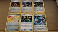 6 card lot of Pokémon