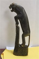 An Antique/Vintage Horn Carving of a Tiger