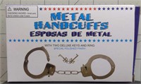 Metal handcuffs and keys