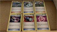 6 card lot of Pokémon