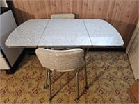 Formica Drop Leaf Table w/ Chairs