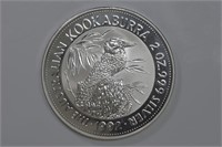 2ozt Silver .999 Kookaburra
