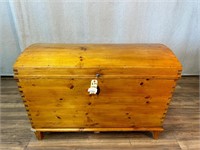 Antique Light Finish Dome Top Trunk