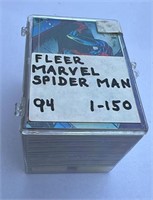1994 Fleer Marvel Spider Man set 1-150