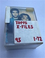 1995 Topps X-Files set 1-72 silver foil