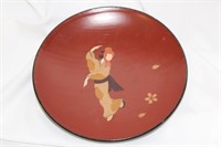 A Vintage Japanese Lacquer Plate