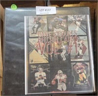 BINDER OF FOOTBALL TRADING CARDS