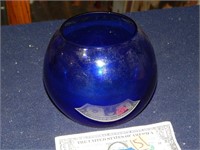 Cobalt Blue Sphere Vase