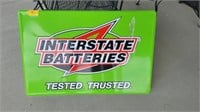 Interstate Batteries Metal Sign 36x24"