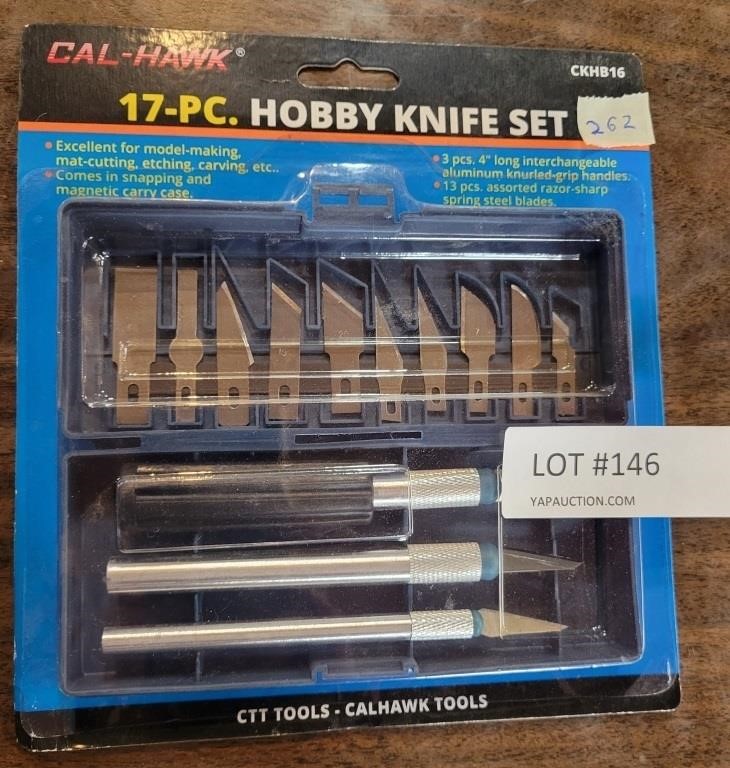 NOS 17-PC. HOBBY KNIFE SET