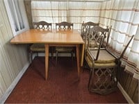 Drop Leaf Table & 6 Chairs