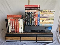 VCR, VHS Organizer & Multiple VHS