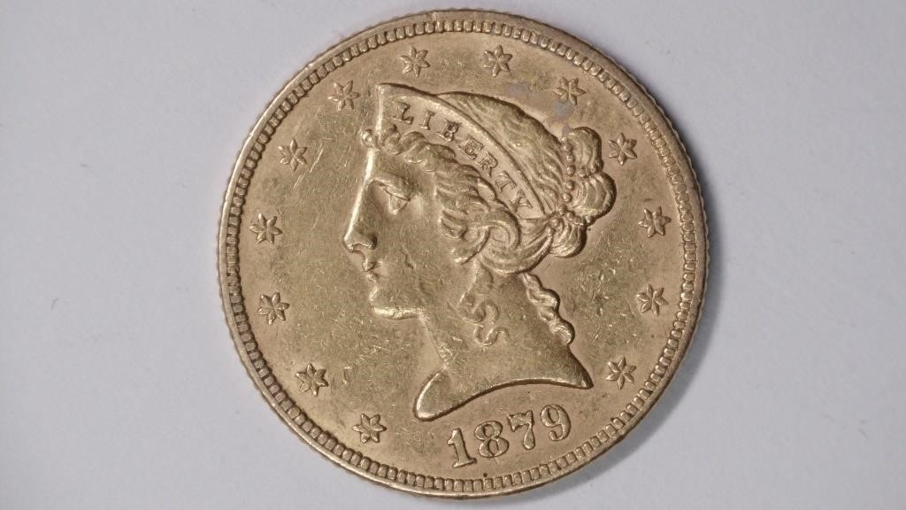 1879 $5 Gold Liberty Head