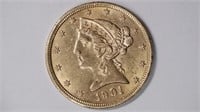1901 $5 Gold Liberty Head