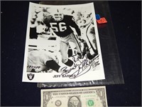 Raiders Jeff Barnes Autographed Picture