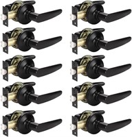10-Pack KNOBWELL Black Door Levers