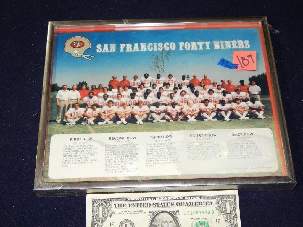 1970's San Francisco 49ers Team Pic w/ Signature
