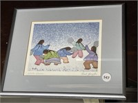 Framed Print " Winter Dancers " by Cecil Youngfox