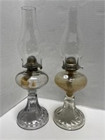 Pair of Matching Oil Lamps