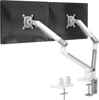 WALI Dual Monitor Stand, 32in, White