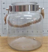 Glass hanging jar